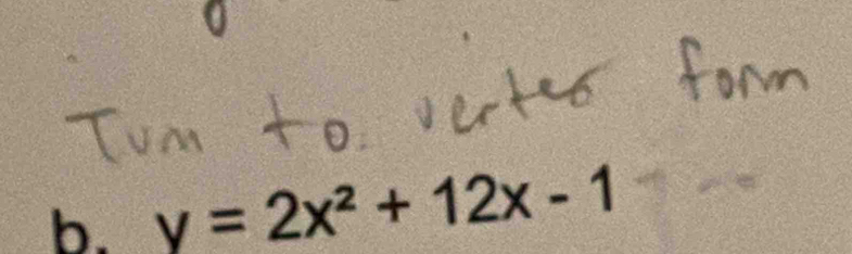 y=2x^2+12x-1