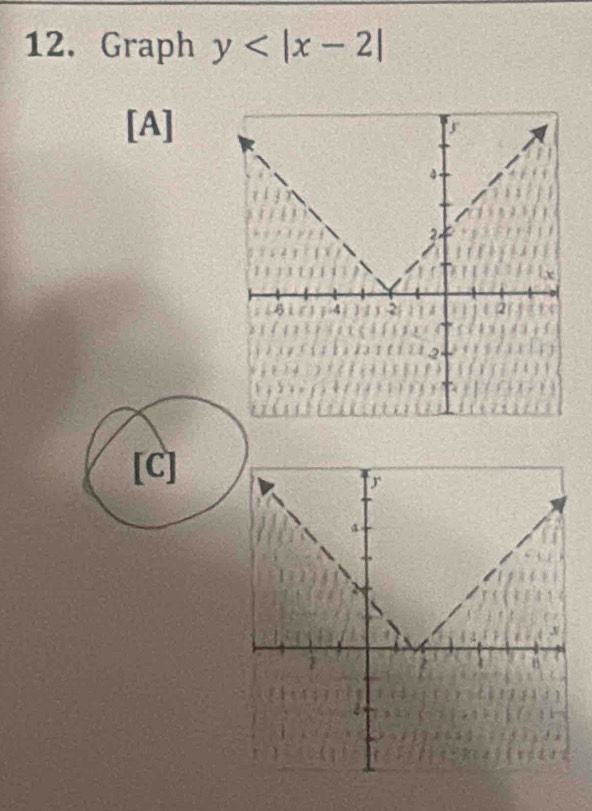 Graph y
[A] 
[C]