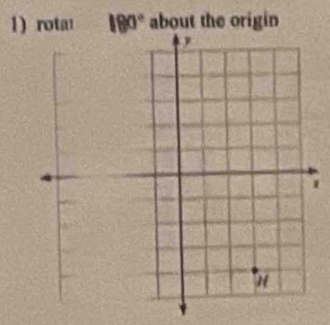 rota 180° about the origin 
1