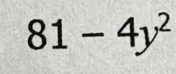 81-4y^2