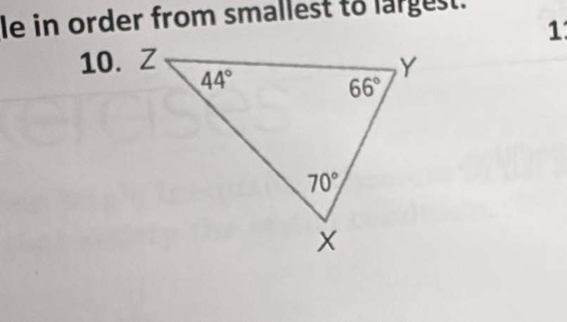 le in order from smallest to largest.
1
10. Z