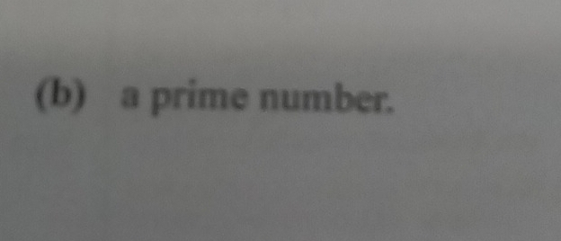 a prime number.