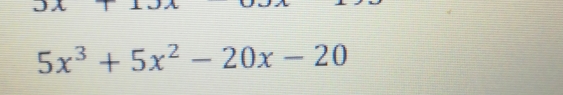 5x^3+5x^2-20x-20