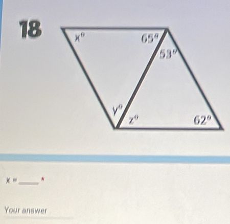 18
x= _ *
Your answer