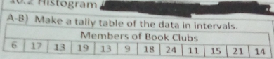 0.2 Histogram 
A-B) Make a tally tab