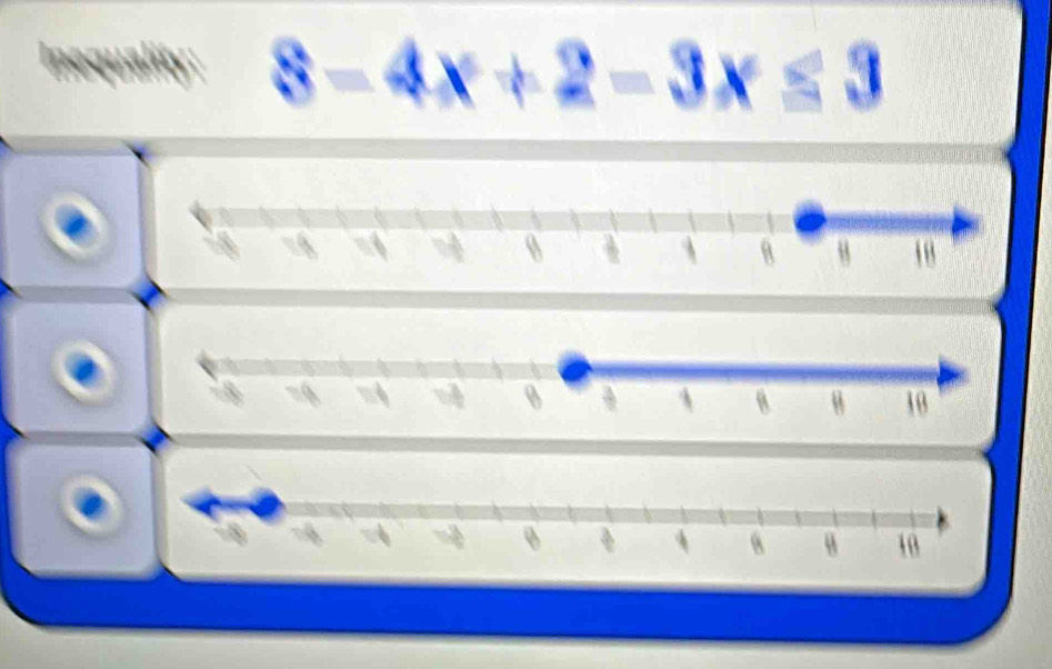 8-4x+2-3x≤ 3