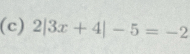 2|3x+4|-5=-2