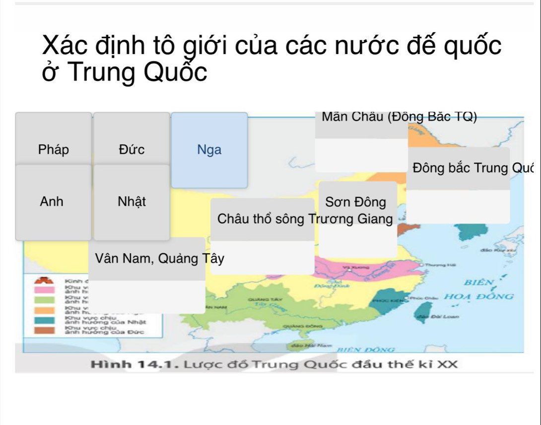 Xác định tô giới của các nước đế quốc 
ở Trung Quốc 
uć