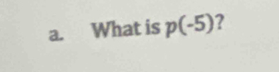 What is p(-5) 2