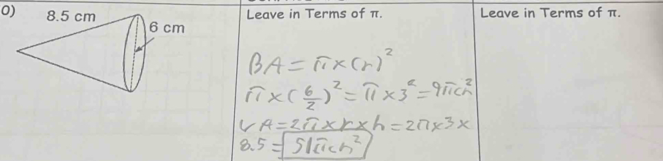 0)Leave in Terms of π. Leave in Terms of π.