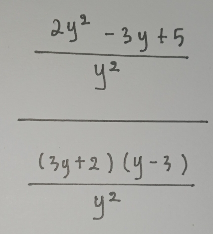 frac  (2x^2-1+1y)/y^2  - ((-xy+y+2)/y^2 frac y