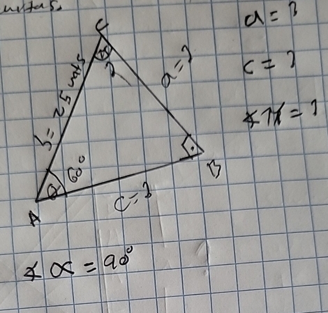 a=3
c=7
x11=1
∠ alpha =90°