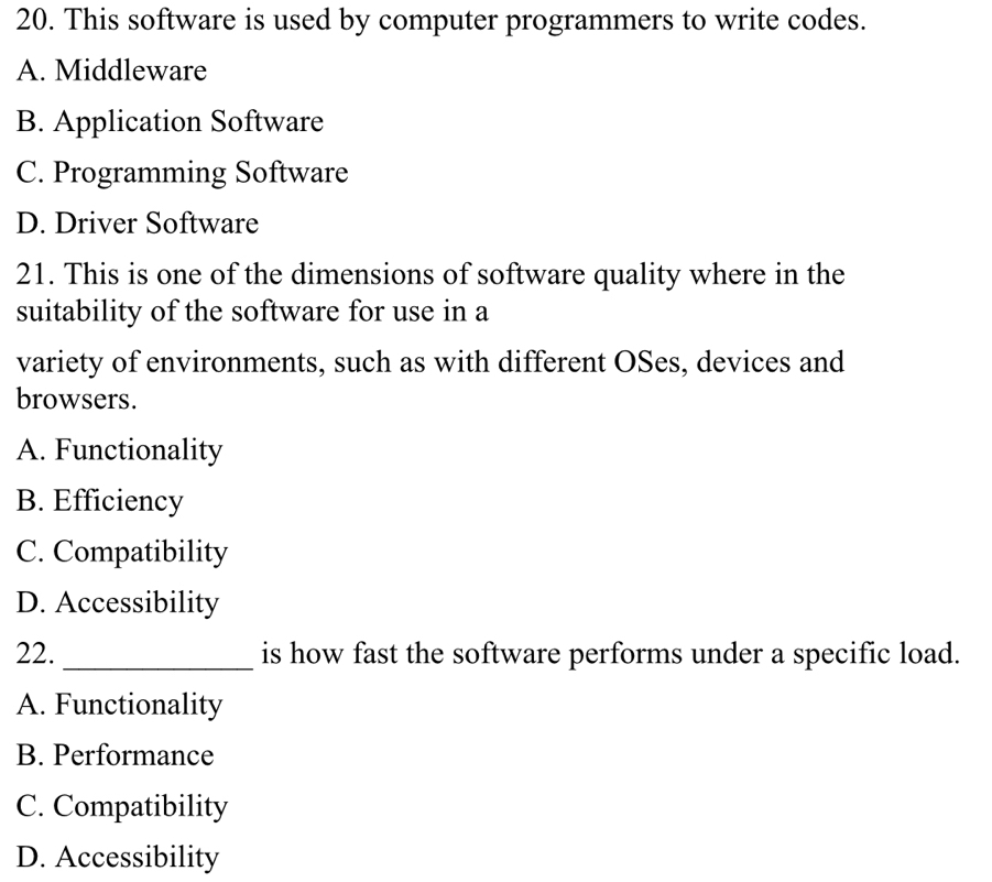 Solved: This software is used by computer programmers to write codes. A ...