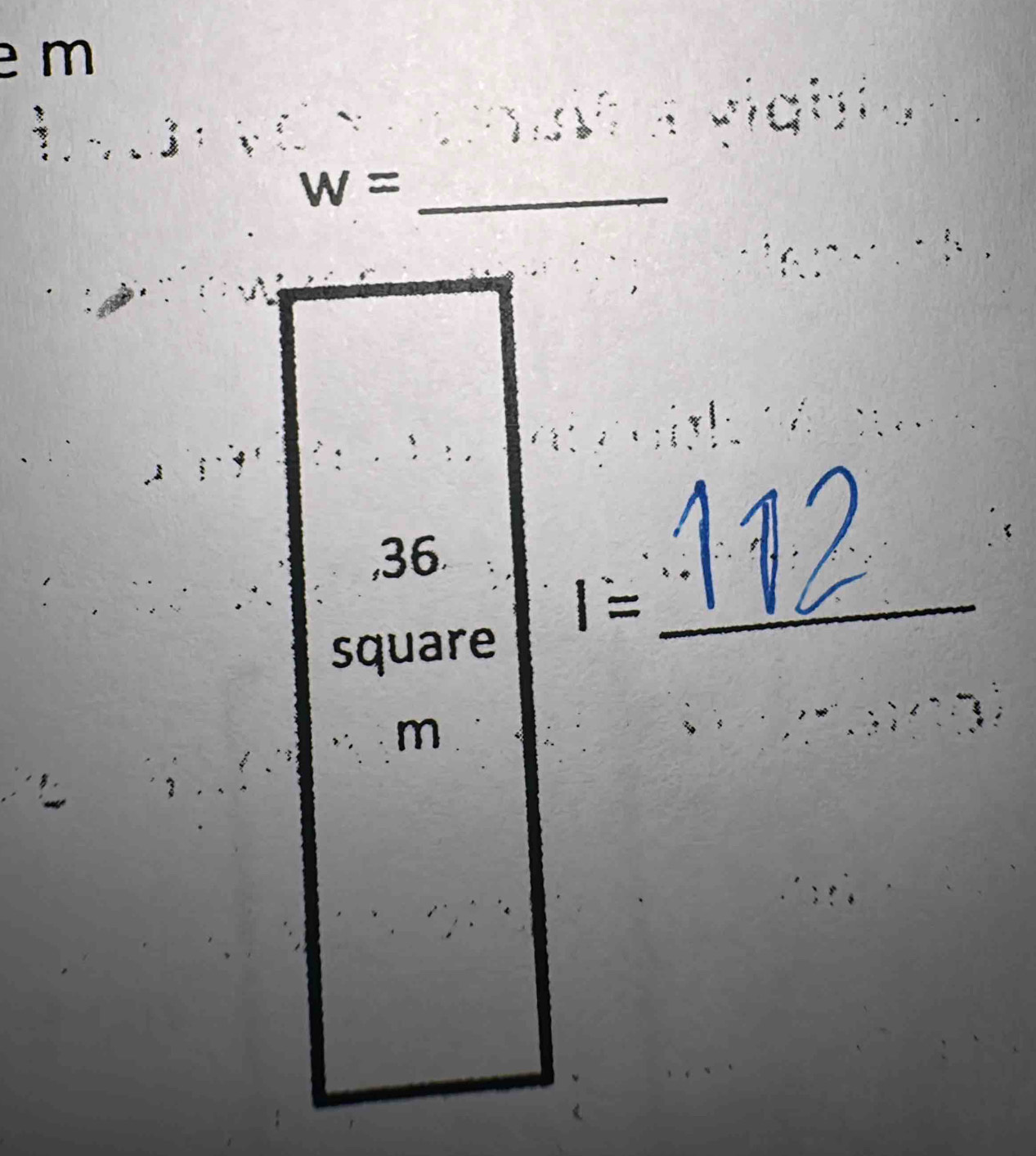 m
_ 
_ W=
,36. 
1= _ 
square
m
_ 
a