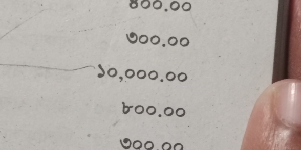 800. 00
000. 0 ○
50, 000. 00
b00. 00