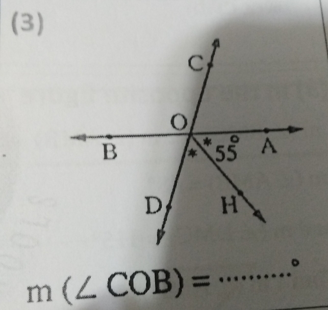 (3)
。
_ m(∠ COB)=