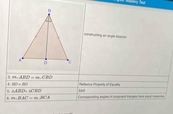 gles. Mastery Test