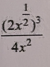 frac (2x^(frac 1)2)^34x^2