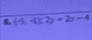 (-5,-1)(2)=2x-4