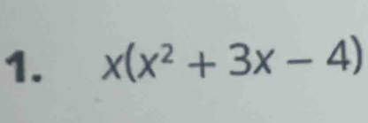 x(x^2+3x-4)