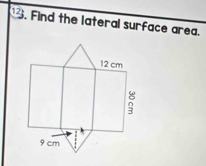 Find the lateral surface area.