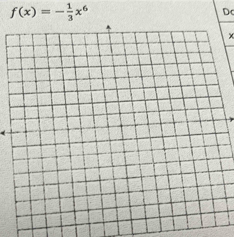 f(x)=- 1/3 x^6
Dc