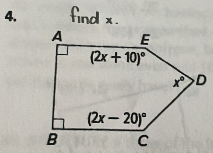 find x .