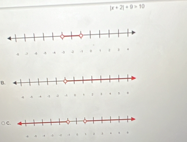 |x+2|+9>10
B.