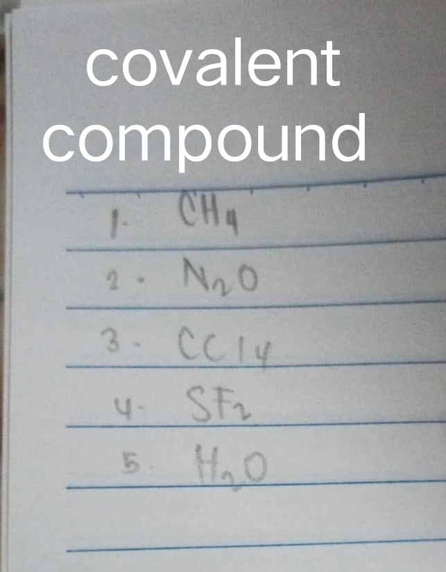 covalent 
compound