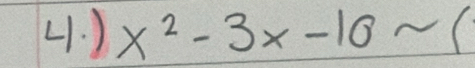 ) x^2-3x-10sim (