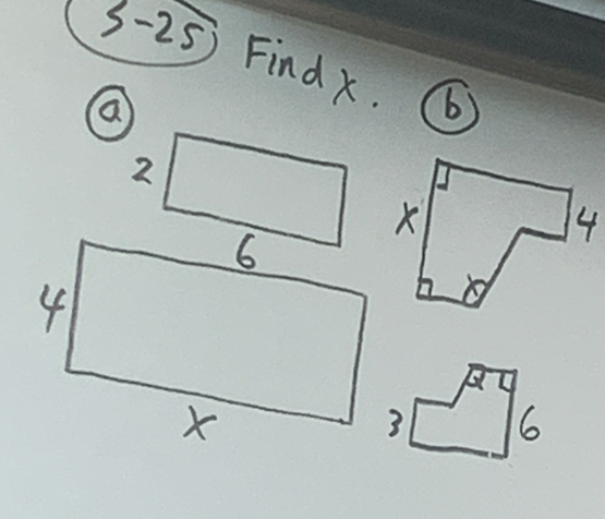 3-25 Find x. 6
a
2