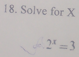 Solve for X
2^x=3