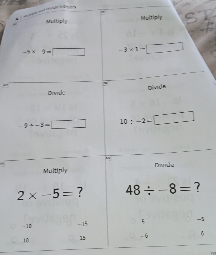 ly and Divide Integers