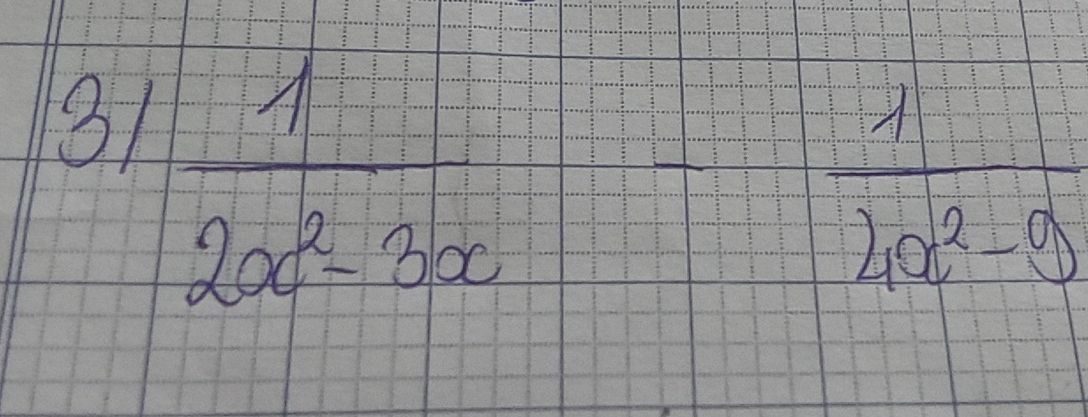 31  1/2x^2-3x - 1/2x^2-8 