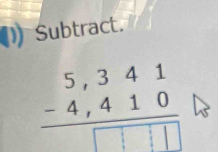 Subtract. 
à à 1 ò,