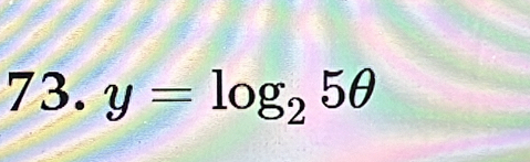 y=log _25θ