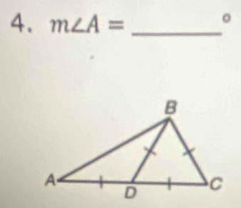 m∠ A= _ 
。