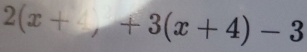 2(x++)+3(x+4)-3