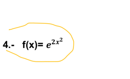 f(x)=e^(2x^2)