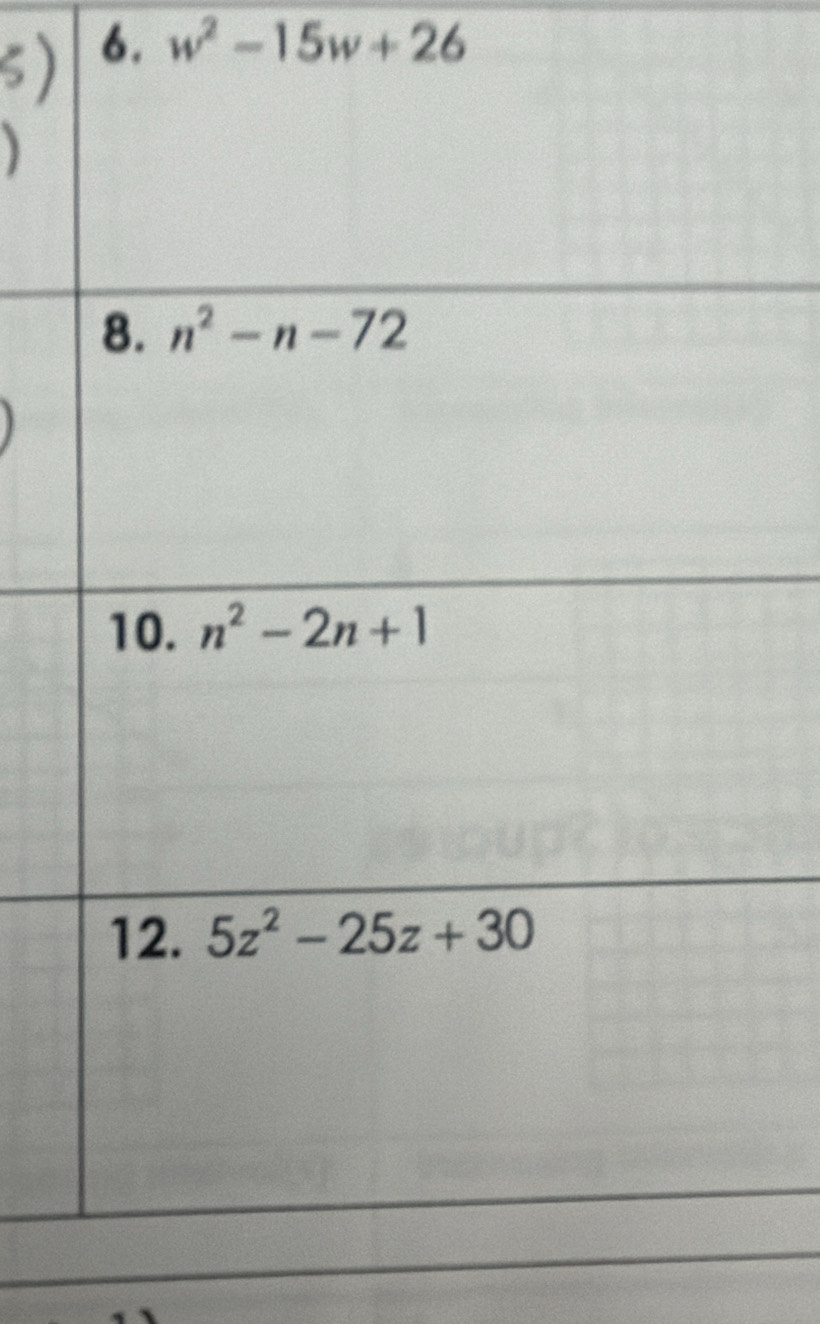 w^2-15w+26