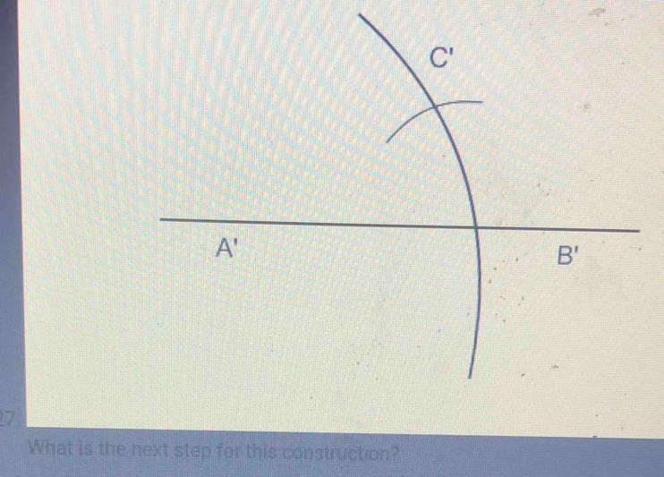 What is the next step for this construction?