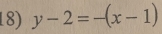 y-2=-(x-1)