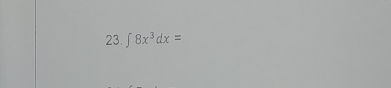 ∈t 8x^3dx=