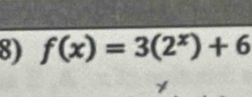 f(x)=3(2^x)+6