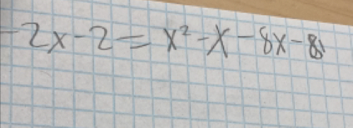 -2x-2=x^2-x-8x-81