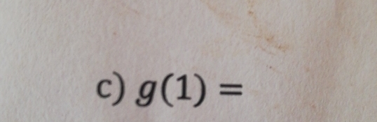 g(1)=