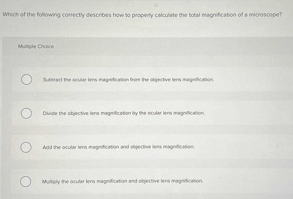 Solved: Which of the following correctly describes how to properly ...