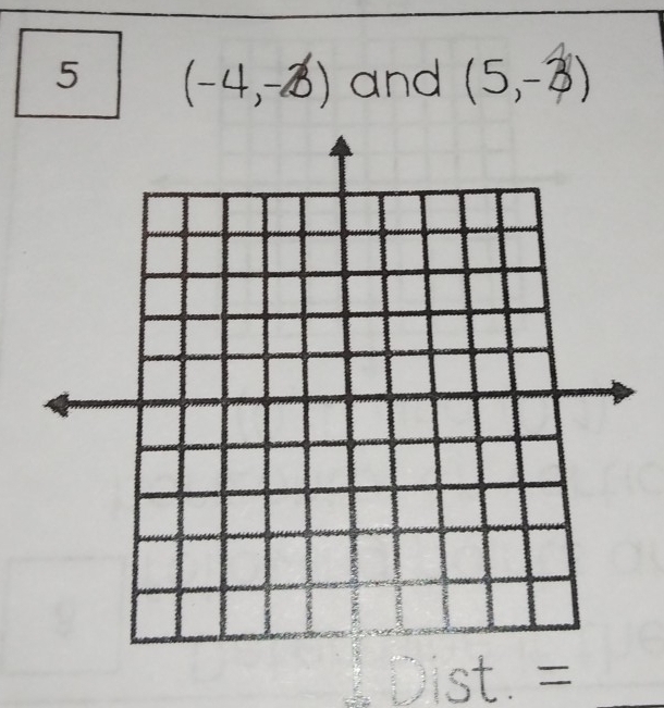 5 (-4,-∈fty ) and (5,-3)