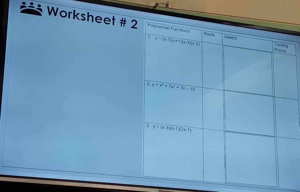 Worksheet #