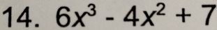 6x^3-4x^2+7